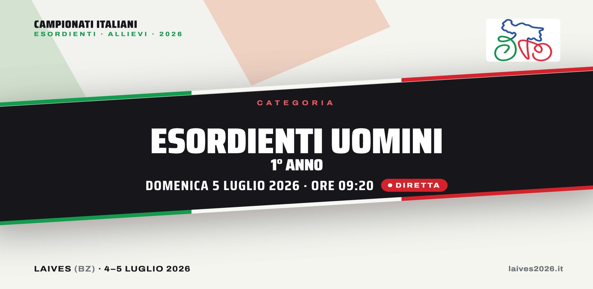 LAIVES2026 - Campionati Italiani - Esordienti uomini 1° anno