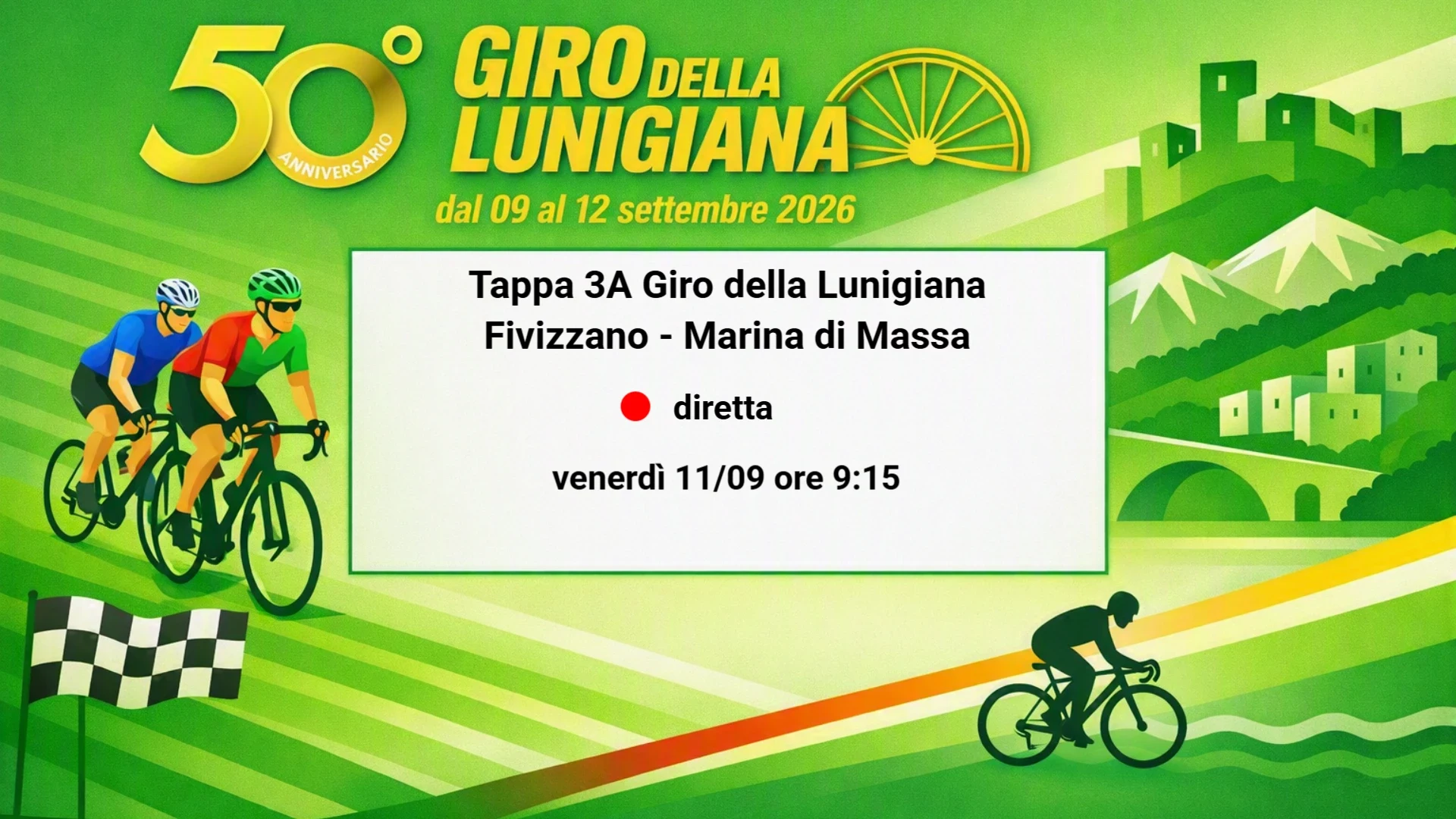 50° Giro della Lunigiana - Tappa 3A: Fivizzano - Marina di Massa